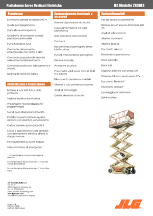 Scherenbühnen auf Rädern JLG 2630 ES