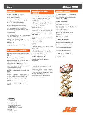 Scherenbühnen auf Rädern JLG 2630 ES