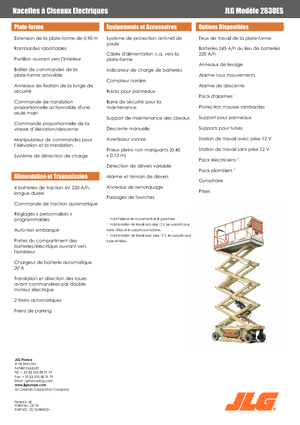 Scherenbühnen auf Rädern JLG 2630 ES