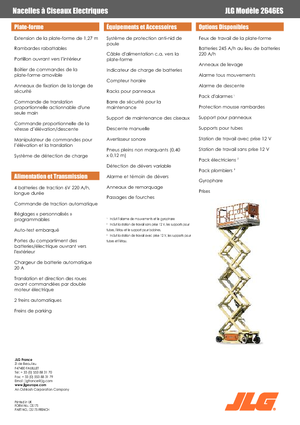 Scherenbühnen auf Rädern JLG 2646ES