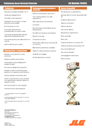 Scherenbühnen auf Rädern JLG 2646ES