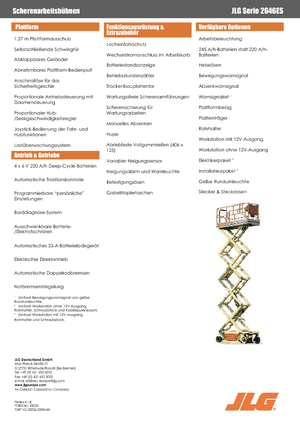 Scherenbühnen auf Rädern JLG 2646ES