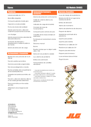 Scherenbühnen auf Rädern JLG 2646ES