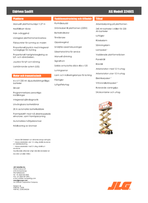 Scherenbühnen auf Rädern JLG 3246ES