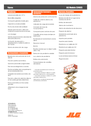 Scherenbühnen auf Rädern JLG 3246ES