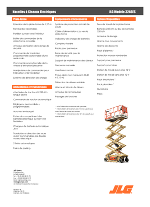 Scherenbühnen auf Rädern JLG 3246ES