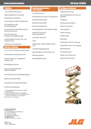 Scherenbühnen auf Rädern JLG 3246ES