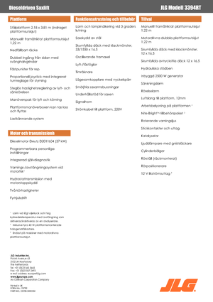 Scherenbühnen auf Rädern JLG 3394RT