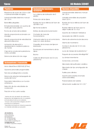 Scherenbühnen auf Rädern JLG 3394RT