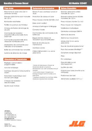 Scherenbühnen auf Rädern JLG 3394RT