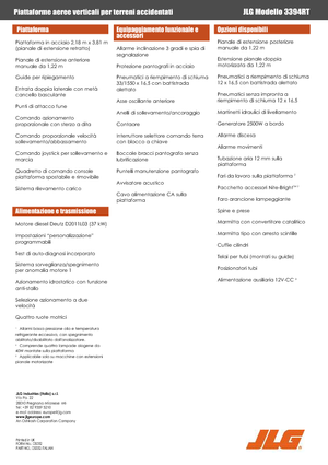 Scherenbühnen auf Rädern JLG 3394RT