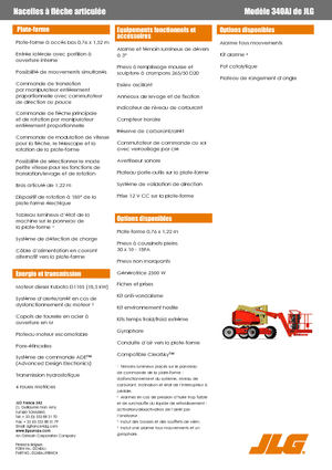 Gelenkarbeitsbühnen auf Rädern JLG 340AJ