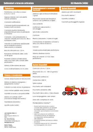 Gelenkarbeitsbühnen auf Rädern JLG 340AJ