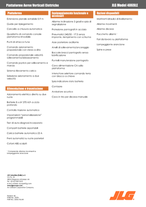 Scherenbühnen auf Rädern JLG 4069LE