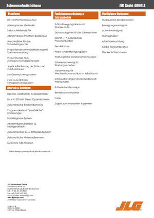 Scherenbühnen auf Rädern JLG 4069LE