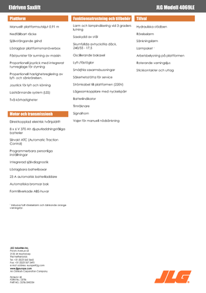 Scherenbühnen auf Rädern JLG 4069LE