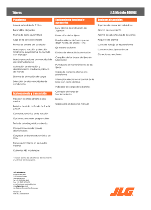 Scherenbühnen auf Rädern JLG 4069LE