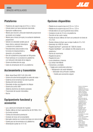 Gelenkarbeitsbühnen auf Rädern JLG 450A Serie II