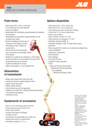 Gelenkarbeitsbühnen auf Rädern JLG 450A Serie II