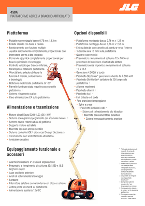 Gelenkarbeitsbühnen auf Rädern JLG 450A Serie II