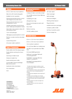 Gelenkarbeitsbühnen auf Rädern JLG 510 AJ