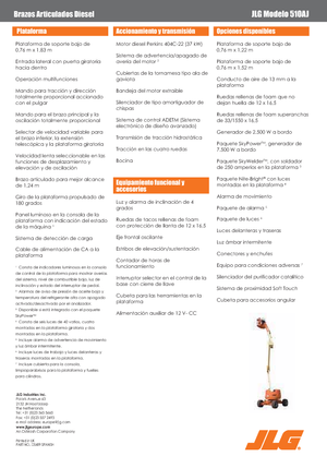 Gelenkarbeitsbühnen auf Rädern JLG 510 AJ