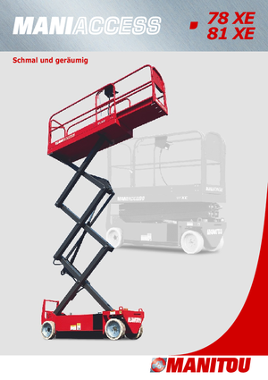 Scherenbühnen auf Rädern Manitou 81 XE