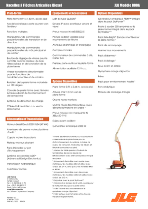 Gelenkarbeitsbühnen auf Rädern JLG 800A