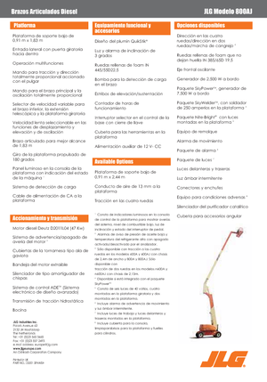 Gelenkarbeitsbühnen auf Rädern JLG 800AJ