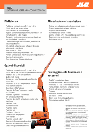 Gelenkarbeitsbühnen auf Rädern JLG 800AJ