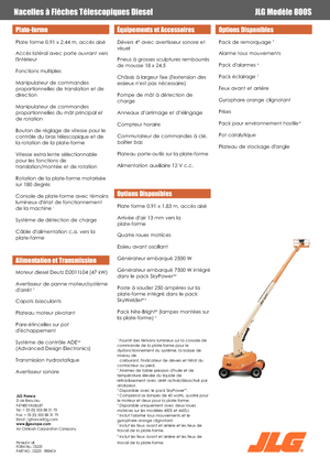 Teleskoparbeitsbühnen auf Rädern JLG 800S