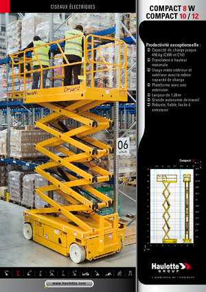 Scherenbühnen auf Rädern Haulotte Compact 10