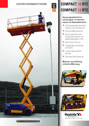 Scherenbühnen auf Rädern Haulotte Compact 10 RTE