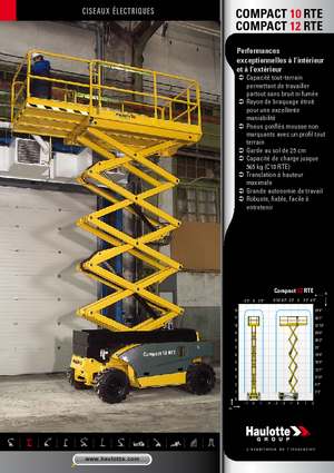 Scherenbühnen auf Rädern Haulotte Compact 10 RTE