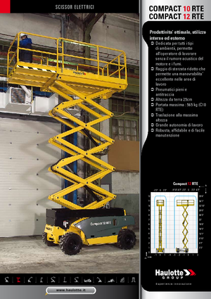 Scherenbühnen auf Rädern Haulotte Compact 10 RTE