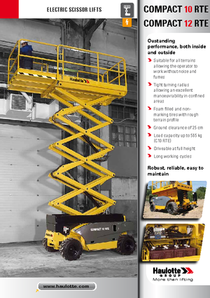 Scherenbühnen auf Rädern Haulotte Compact 10 RTE