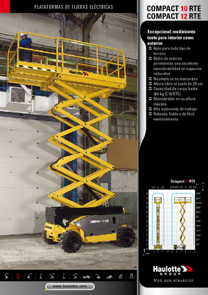 Scherenbühnen auf Rädern Haulotte Compact 10 RTE