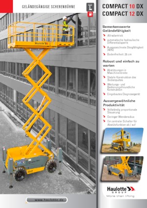 Scherenbühnen auf Rädern Haulotte Compact 12 DX