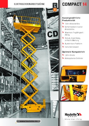 Scherenbühnen auf Rädern Haulotte Compact 14