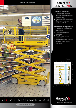 Scherenbühnen auf Rädern Haulotte Compact 8N