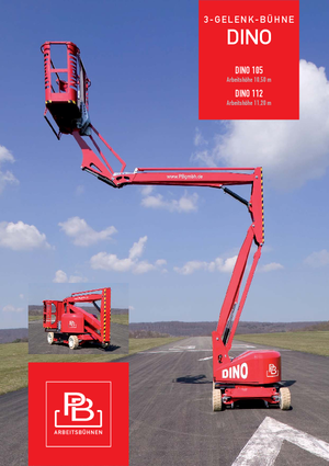 Gelenkarbeitsbühnen auf Rädern PB Dino 112