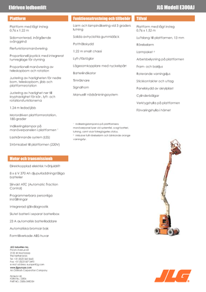 Gelenkarbeitsbühnen auf Rädern JLG E300AJ