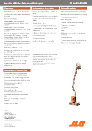 Gelenkarbeitsbühnen auf Rädern JLG E300AJ