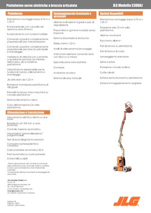 Gelenkarbeitsbühnen auf Rädern JLG E300AJ