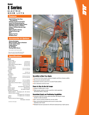 Gelenkarbeitsbühnen auf Rädern JLG E400AJP