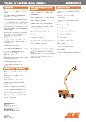Teleskoparbeitsbühnen auf Rädern JLG E600JP