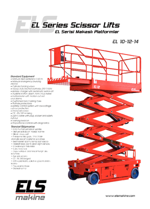 Scherenbühnen auf Rädern ELS Lift EL 12