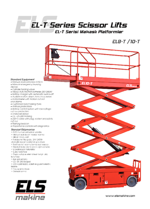 Scherenbühnen auf Rädern ELS Lift EL 10 T