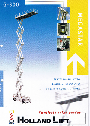 Scherenbühnen auf Rädern Holland-Lift G 300 DL 30 S