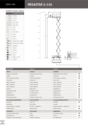 Scherenbühnen auf Rädern Holland-Lift G 320 EL 30 4WD S/N